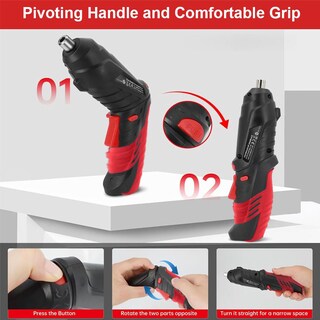 Foto 3 | Foto 3 | Destornillador Eléctrico Inalámbrico Afnztme Recargable De 3 6 V Con 46 Bits - Venta Internacional.