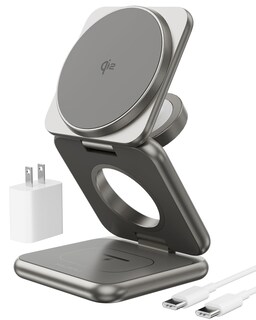 Foto 1 | Foto 1 | Cargador Inalámbrico Ku Xiu X40q 3 En 1 Para Apple Con Magsafe De 15 W - Venta Internacional.