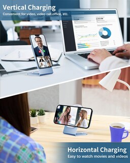 Foto 6 | Foto 6 | Cargador Inalámbrico Magnético Txxtol Mag-safe Para Iphone 15 Azul - Venta Internacional.