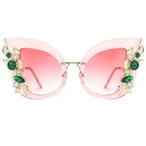 Gafas De Sol Slocyclub Funky Con Forma De Mariposa Con Diamantes De Imitación Para Mujer - Venta Internacional.