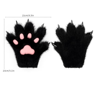 Foto 6 | Foto 6 | Guantes Haoan Para Niños Con Forma De Animal Peludo Con Forma De Gato Lobo Y Zorro - Venta Internacional.