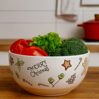 Foto 3 | Foto 3 | Ensaladera Ideen Merry Christmas Beige