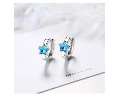 Foto 2 | Foto 2 | Aretes Estrella Xtellar Bano De Plata Con Zirconios