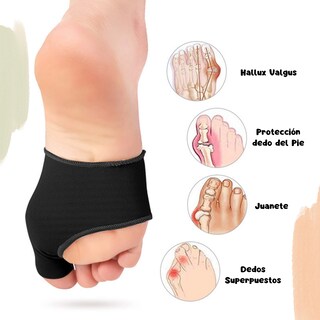 Foto 3 | Foto 3 | Corrector Juanete Separador Dedos Pies Tela Almohadilla Valgus 1 Par