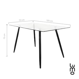 Foto 2 | Foto 2 | Set De Comedor Mesa Transparente Con Vidrio + 6 Sillas Tulip