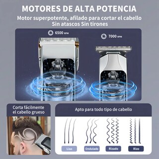 Foto 2 | Foto 2 | Máquina para Cortar Cabello Belug con Accesorios