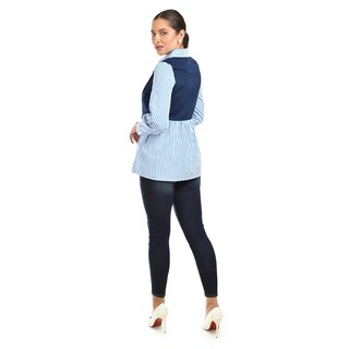 Foto 3 | Foto 3 | Camisa Con Chaleco Roman Fashion /juvenil 5119 (azul Marino) Azul Marino