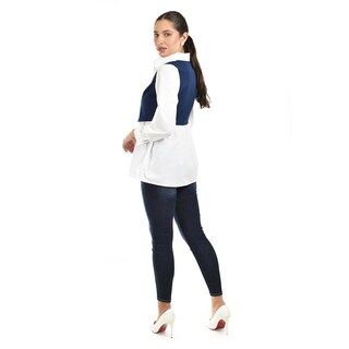 Foto 3 | Foto 3 | Camisa Con Chaleco Roman Fashion /juvenil 5119 (blanco) Blanco