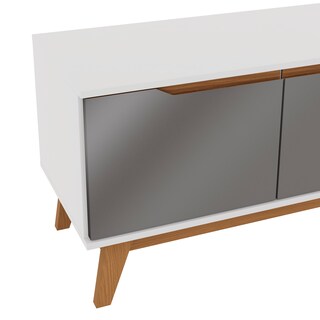 Foto 5 | Foto 5 | Mueble Tv 55'' Kappesberg 136cm Con 3 Puertas Blanco/gris