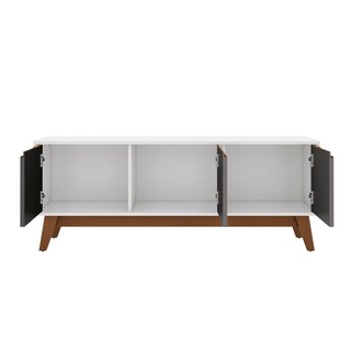 Foto 8 | Foto 8 | Mueble Tv 55'' Kappesberg 136cm Con 3 Puertas Blanco/gris