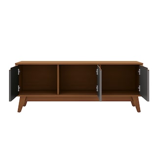 Foto 8 | Foto 8 | Mueble Tv 55'' Kappesberg 136cm Con 3 Puertas Canela/gris