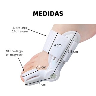 Foto 5 | Foto 5 | Férula Correctora Juanetes Plantilla Rígida Hallux Valgus 1 Par