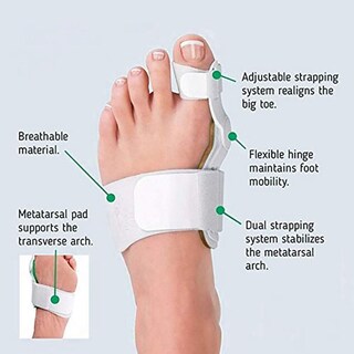 Foto 7 | Foto 7 | Férula Correctora Juanetes Plantilla Rígida Hallux Valgus 1 Par