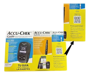 Foto 2 | Foto 2 | Glucómetro Accu Chek Guide + Softclix Kit + Tiras Reactivas
