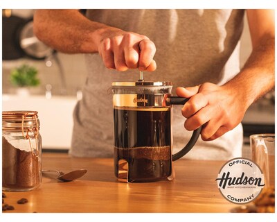 Foto 4 | Foto 4 | Set Hudson Cafetera Embolo Francesa 600ml + 2 Vasos Térmicos