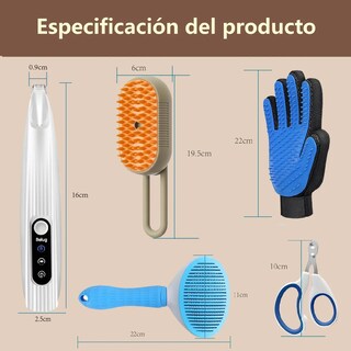 Foto 5 | Foto 5 | Cepillo Deslanador Gato Perro Peine Masajeador 5 Kit ''