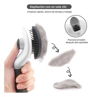 Foto 6 | Foto 6 | ''cepillo Deslanador Peine Para Perro Gatos Mascotas Gris ''