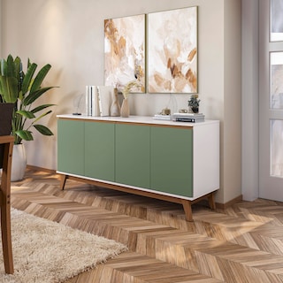 Foto 1 | Foto 1 | Aparador Bufetero Kappesberg 156cm 4 Puertas Blanco/verde