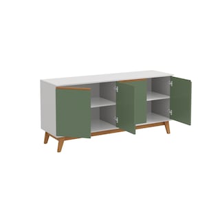 Foto 8 | Foto 8 | Aparador Bufetero Kappesberg 156cm 4 Puertas Blanco/verde