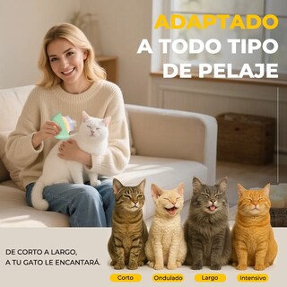 Foto 3 | Foto 3 | ''3 In 1 Depilación Cepillo Para Gato Perro Peine Deslanador Verde ''