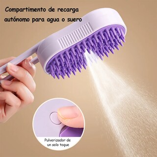 Foto 2 | Foto 2 | ''3 In 1 Depilación Cepillo De Vapor Para Gato Perro Mascota Violeta ''