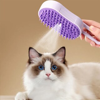 Foto 3 | Foto 3 | ''3 In 1 Depilación Cepillo De Vapor Para Gato Perro Mascota Violeta ''
