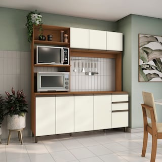 Foto 1 | Foto 1 | Cocina Integral Kappesberg 192.5cm Canela/blanco Sin Tarja
