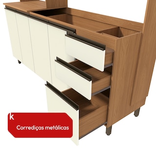 Foto 5 | Foto 5 | Cocina Integral Kappesberg 192.5cm Canela/blanco Sin Tarja