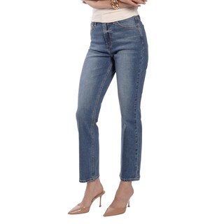 Foto 3 | Foto 3 | Pantalón Straight Mujer Balam Bl7125 Azul Oscuro