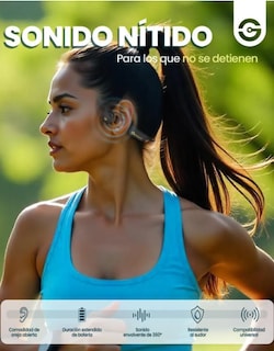 Foto 4 | Foto 4 | Audífonos Deportivos Getttech De Conducción De Aire – Inalámbricos Cómodos Y Seguros Para Entrenamiento