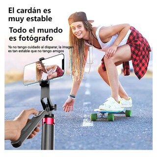 Foto 2 | Foto 2 | 1 8 M Tripie Para Selfie Stick Portátil Para Telefono Celular Con Luces Eo Safe Imports Esi-21736 Negro