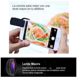 Foto 4 | Foto 4 | Lente Macro Gran Angular 12.5x 2 En 1 Teléfono Móvil 0.45x Eo Safe Imports Esi-21737 Negro