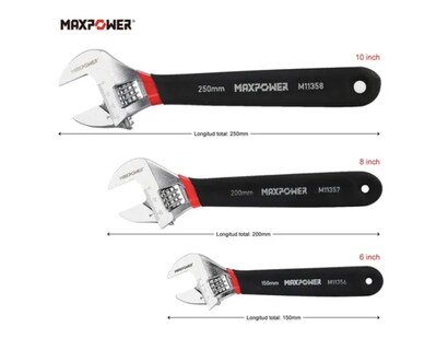 Foto 2 | Foto 2 | Llave Ajustable Xtellar con Grip 3 Piezas