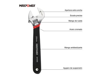 Foto 3 | Foto 3 | Llave Ajustable Xtellar con Grip 3 Piezas
