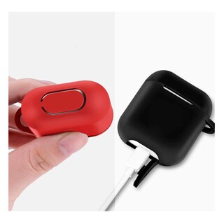 Foto 5 | Foto 5 | Funda De Silicona Compatible Con Airpods 1 Y 2 Generación Negra