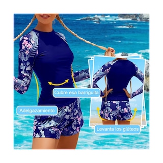 Foto 2 | Foto 2 | Traje de Baño Azul 2 Piezas