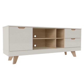 Foto 2 | Foto 2 | Mueble Para Tv Bertolini Michigan Off White Roble Para Pantalla Hasta 55''