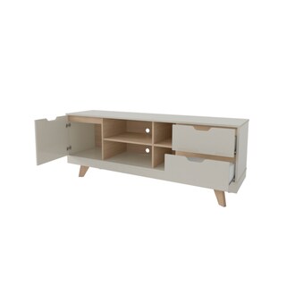 Foto 3 | Foto 3 | Mueble Para Tv Bertolini Michigan Off White Roble Para Pantalla Hasta 55''