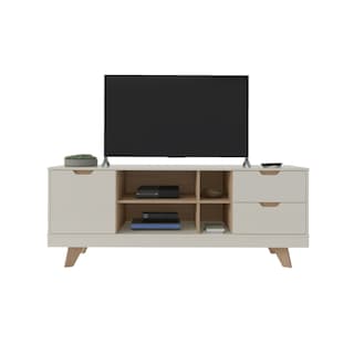 Foto 6 | Foto 6 | Mueble Para Tv Bertolini Michigan Off White Roble Para Pantalla Hasta 55''