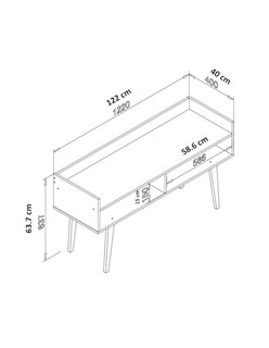 Foto 2 | Foto 2 | Mesa Para Tv Bertolini Rt 3113 Rustico Para Pantalla Hasta 32''