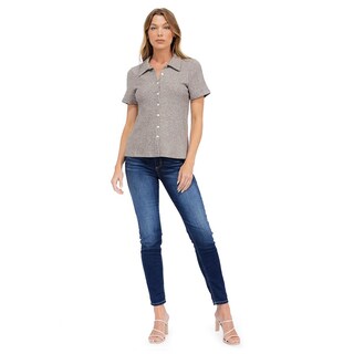 Foto 1 | Foto 1 | Blusa Tejida Con Botones Roman Fashion /juvenil 231 (gris) Gris
