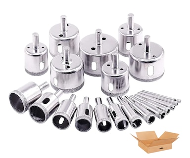 Foto 1 | Foto 1 | Kit De Brocas Para Cerámica Mármol Y Vidrio Plata