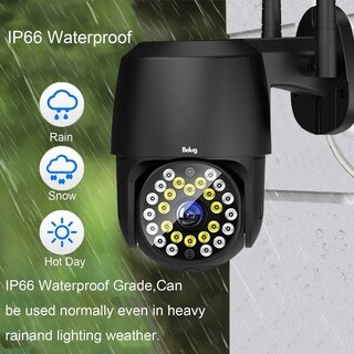 Foto 4 | Foto 4 | Cámara De Seguridad Belug Wifi Exterior 1080p Con Led Iluminación Negro