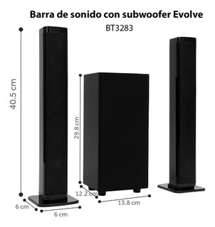 Foto 5 | Foto 5 | Barra De Sonido Belug Con Woofer Select Sound Bluetooth Usb Negro