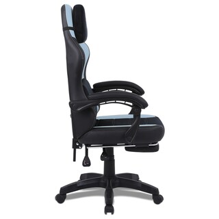 Foto 2 | Foto 2 | Silla Gamer Getttech Gar-gaopy-g2-sb Con Cojin Masajeador Vibratorio Reposa Pies Hasta 120kgs Inclinación45° Azul Celeste
