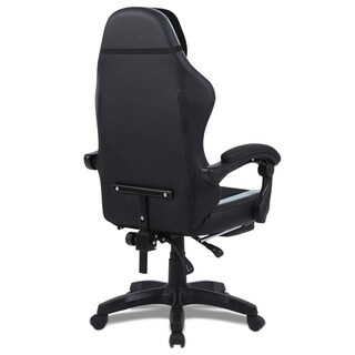 Foto 3 | Foto 3 | Silla Gamer Getttech Gar-gaopy-g2-sb Con Cojin Masajeador Vibratorio Reposa Pies Hasta 120kgs Inclinación45° Azul Celeste