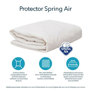 Foto 7 | Foto 7 | Colchón En Caja Spring Air Therapy Queen Size + Protector Ultra