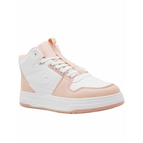 Tenis Charly Moda Skurban Color Blanco Rosa Para Mujer Casual Blanco