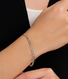 Foto 3 | Foto 3 | Pulsera Unisex Xtellar Chapado En Plata Ley 925 Diseño Cubano Barbado Atemporal Y Versátil