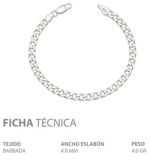 Foto 4 | Foto 4 | Pulsera Unisex Xtellar Chapado En Plata Ley 925 Diseño Cubano Barbado Atemporal Y Versátil